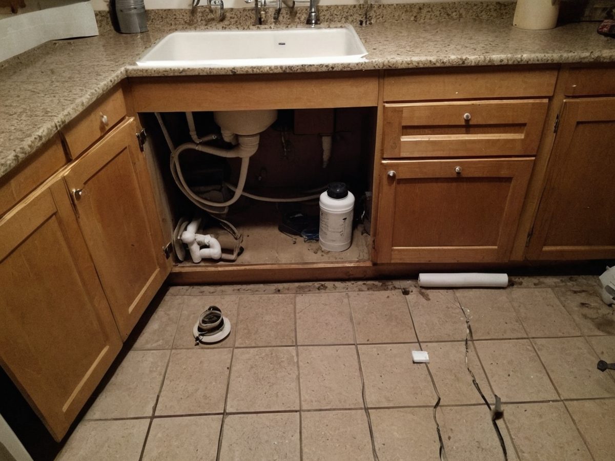Kitchen line cleared and re-piped after years of repeat clogs, Fawnskin.